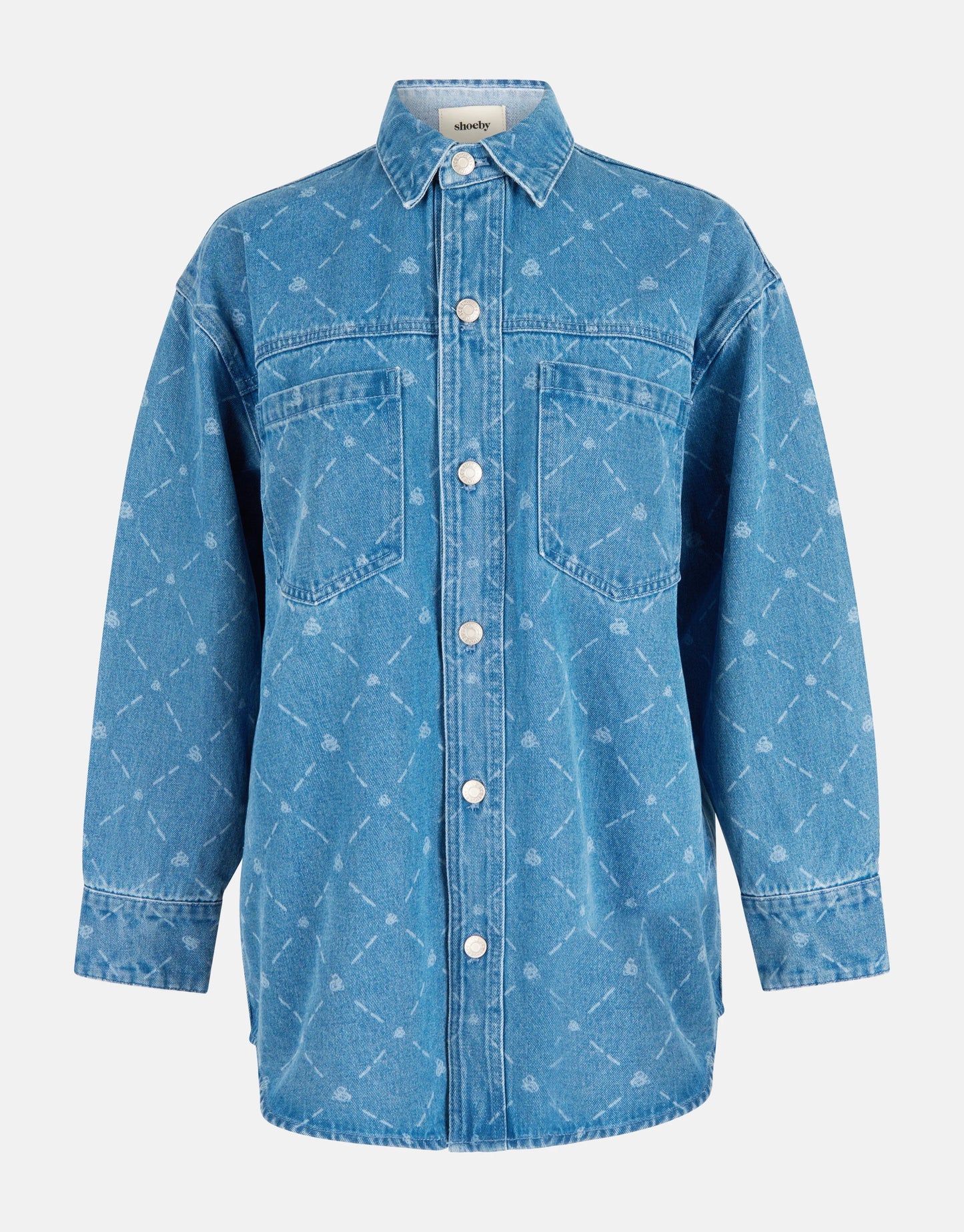 Shoeby oversized printed denim shacket