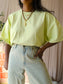 Gestuz jio oversized cotton tee luminary washed yellow