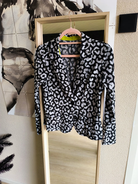 Studio Anneloes travelstof leopard blazer