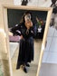 Scotch & Soda atelier maxi jurk lurex navy