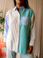 Co'Couture pinstripe oversized shirt