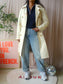McGregor classic 90's designer trenchcoat panna cotta