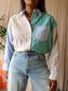 Co'Couture pinstripe oversized shirt