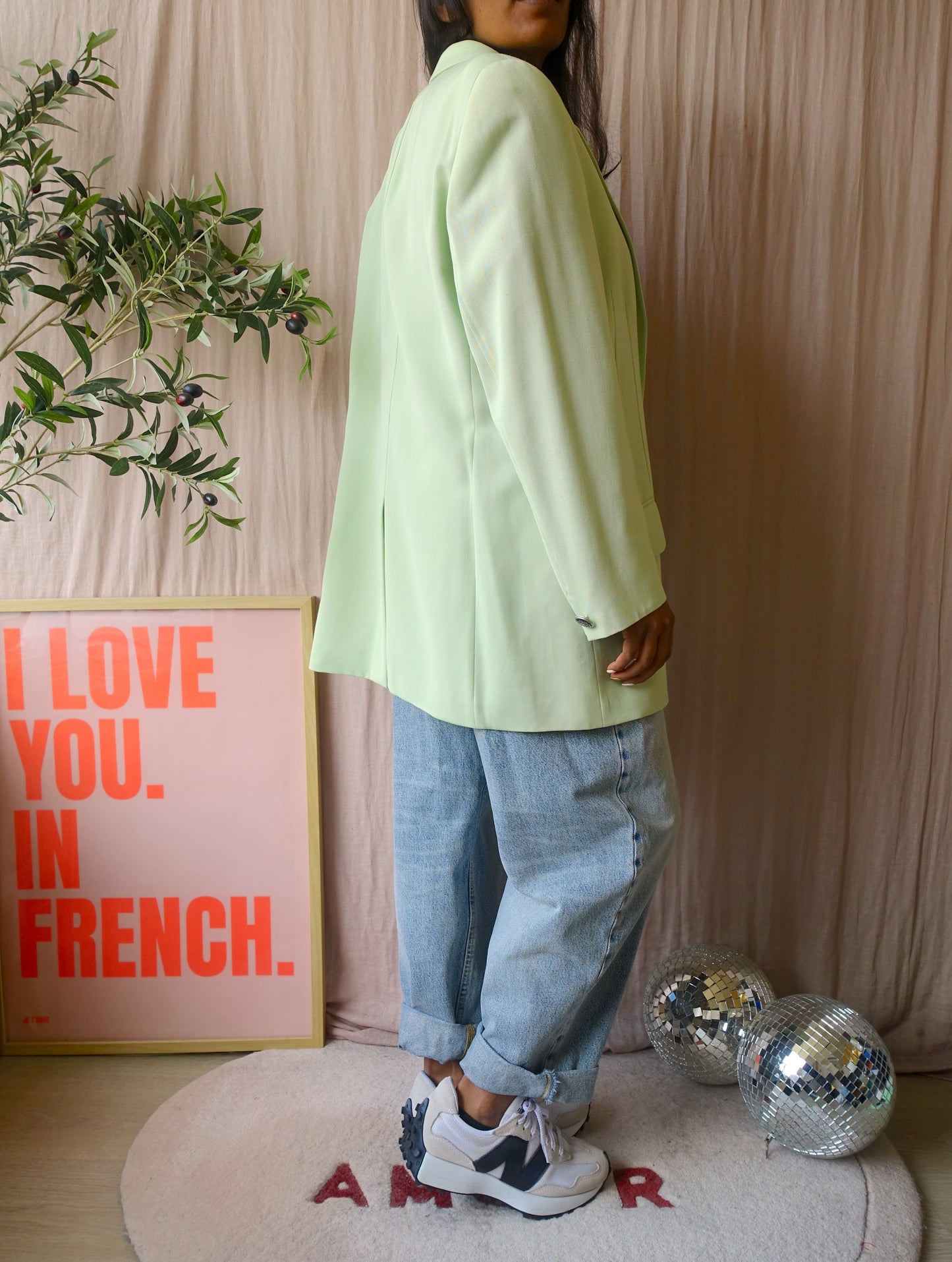 The Vintage Jobis blazer pastel mint
