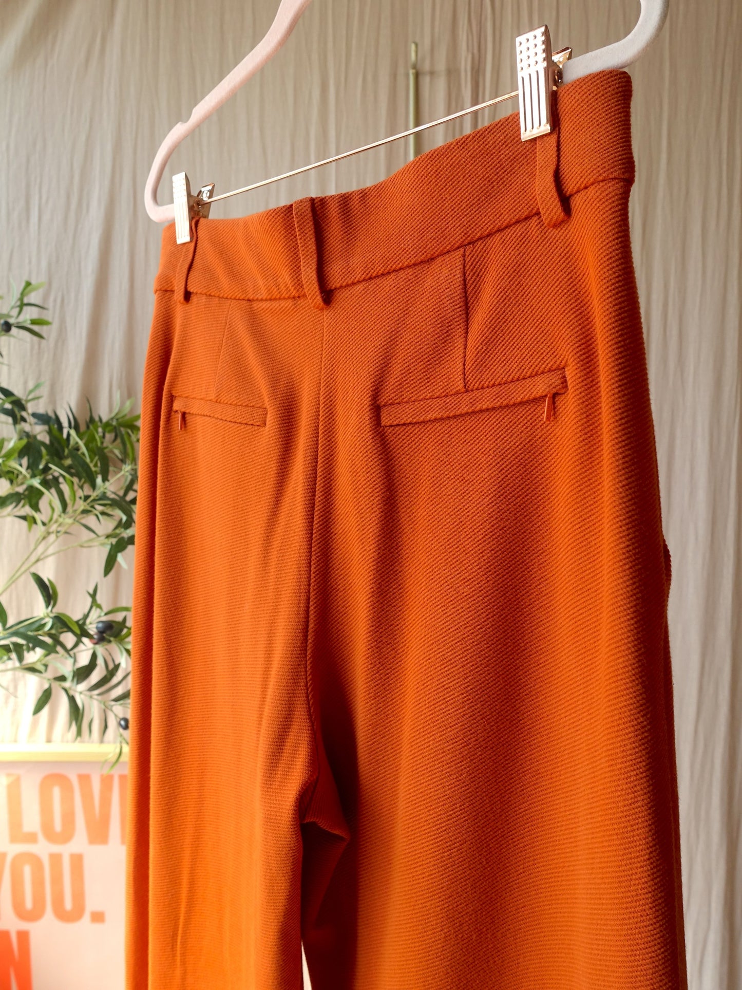 Vanilia structured wide leg pants pumpkin spice