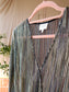Dante6 the sheer peplum lurex top