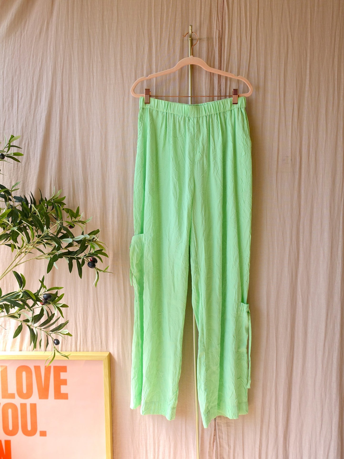 Norr Copenhagen moa pants matcha mint