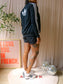 Adidas Firebird slim back print jacket zwart