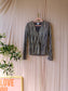 Dante6 the sheer peplum lurex top