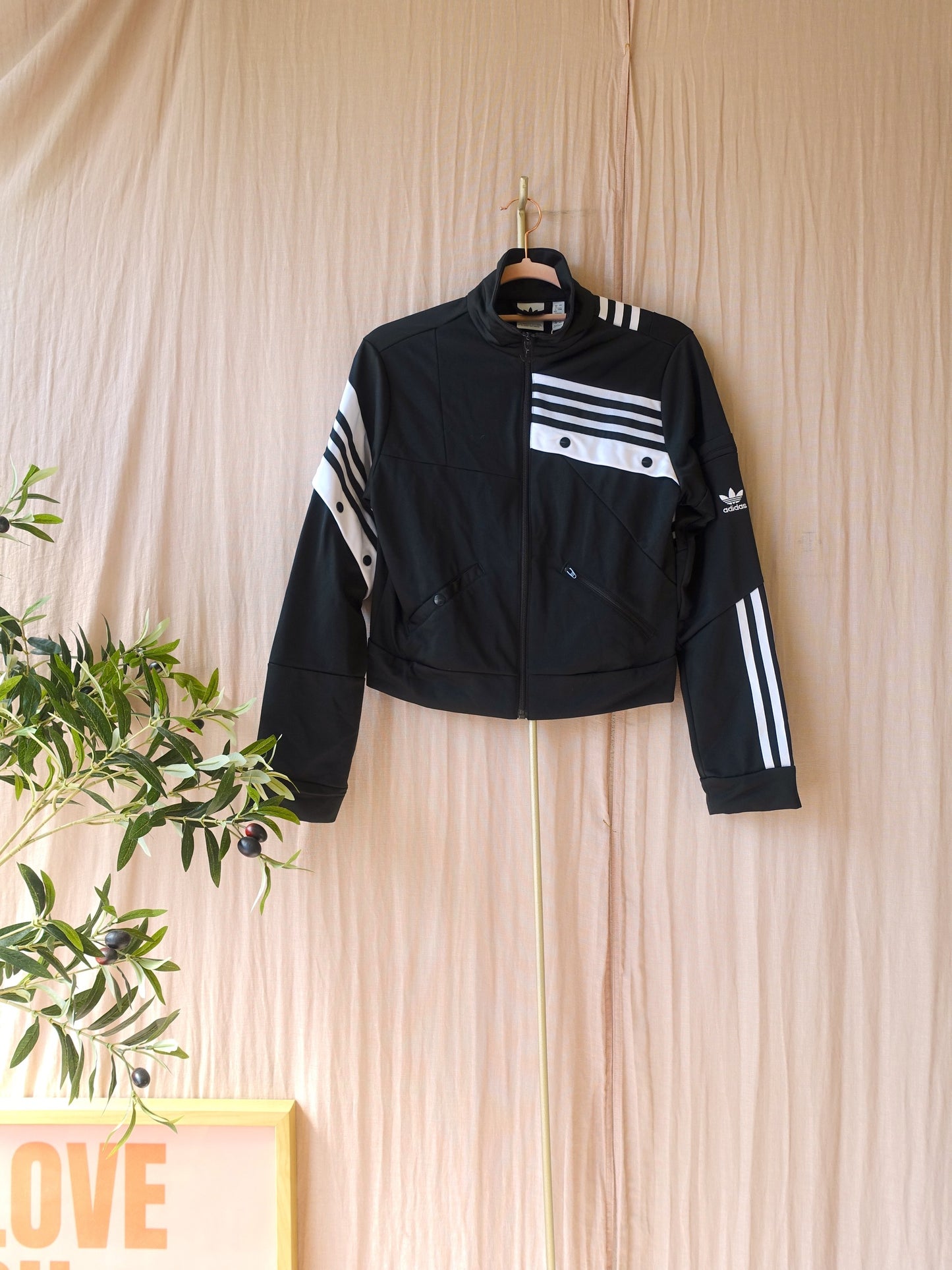 Adidas x D. Cathari limited edition cropped retro Firebird track jacket