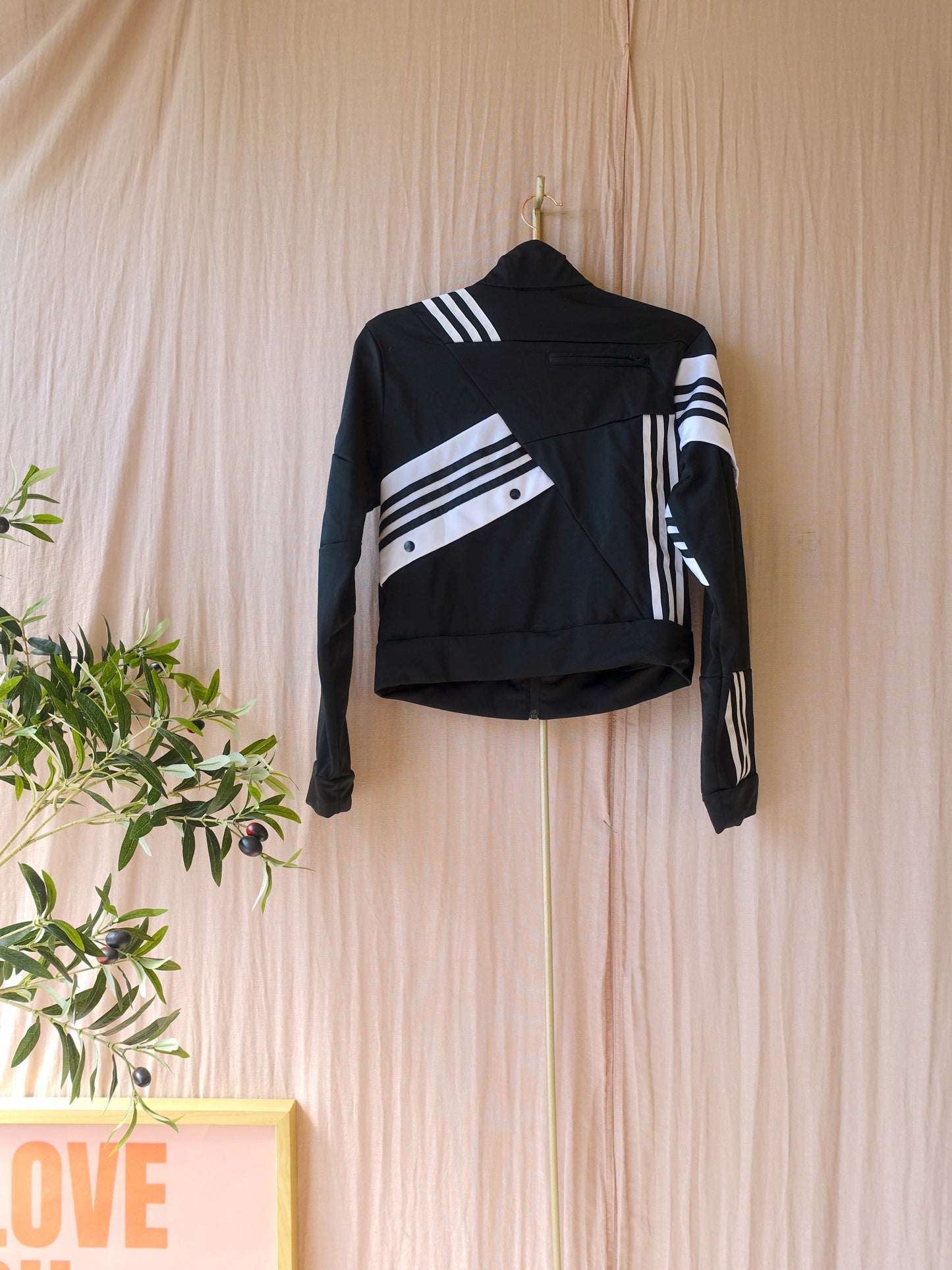 Adidas x D. Cathari limited edition cropped retro Firebird track jacket