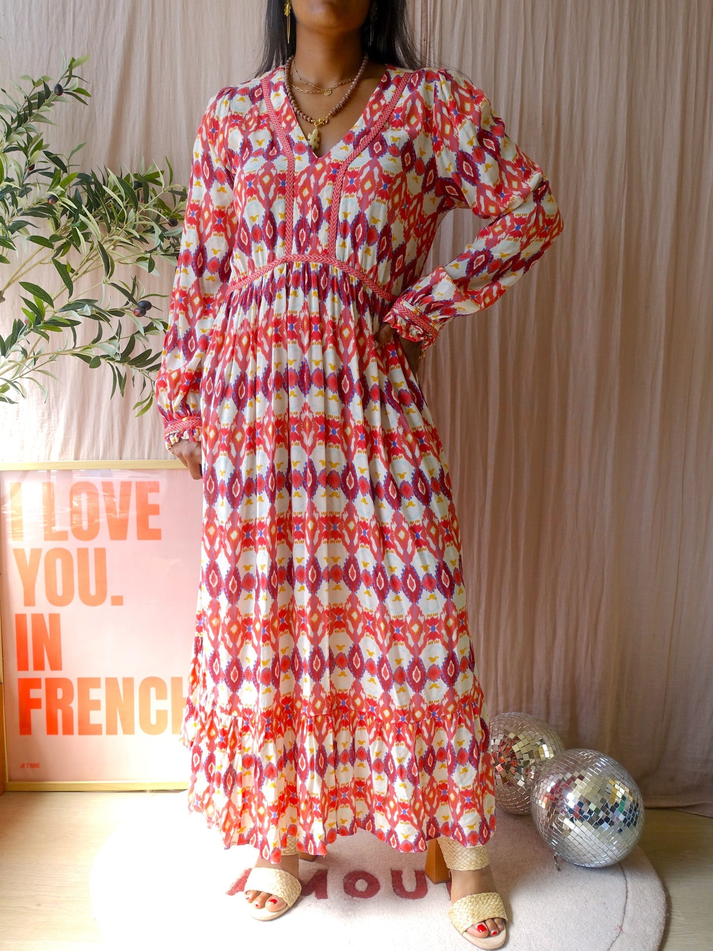 Sissy-Boy bohemian ethnic print maxi jurk