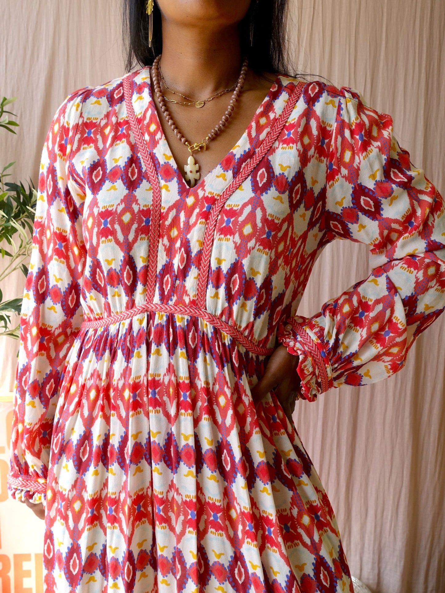 Sissy-Boy bohemian ethnic print maxi jurk