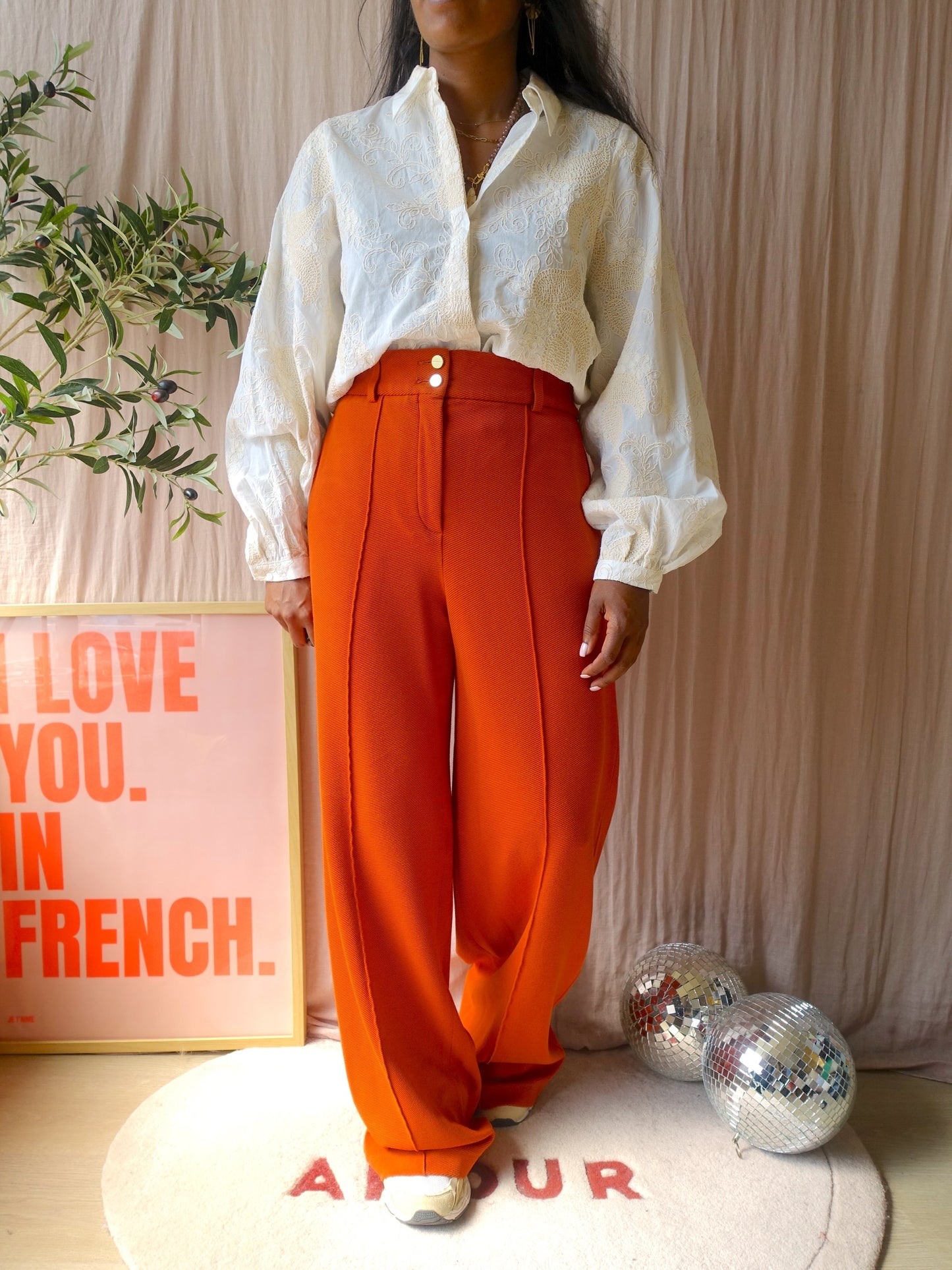 Shoeby embroidered bohemian blouse ecru