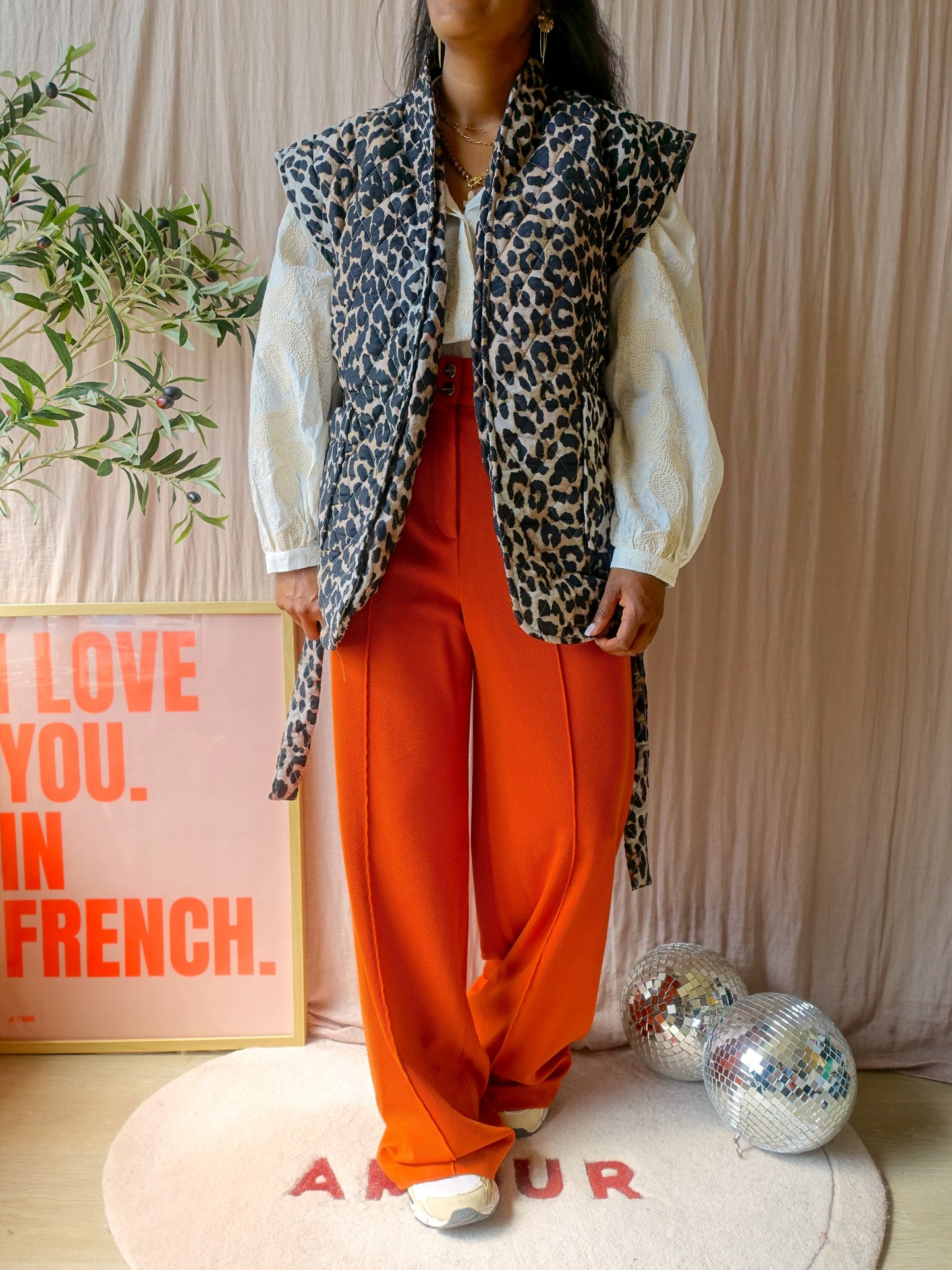 Costes quilted leo gilet