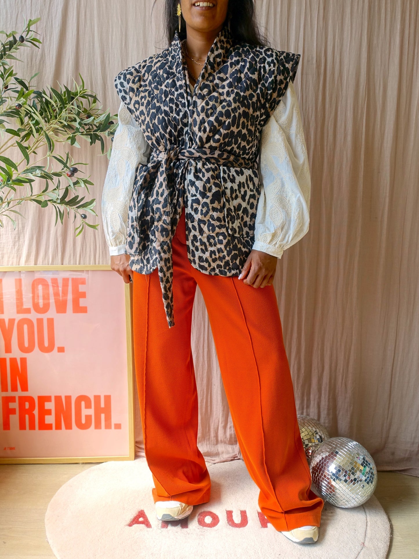 Costes quilted leo gilet