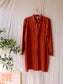 ZOSO heavy travel quality blousejurk warm brick