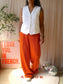 Mango 100% linnen gilet cloud dancer
