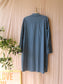 Repeat cotton stretch shirt dress old blue