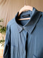 Repeat cotton stretch shirt dress old blue