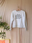 Melting Stockholm embroidered sweater light grey