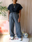 Karen By Simonsen solid straight fit pants charcoal