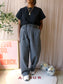 Karen By Simonsen solid straight fit pants charcoal