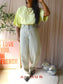 Gestuz jio oversized cotton tee luminary washed yellow