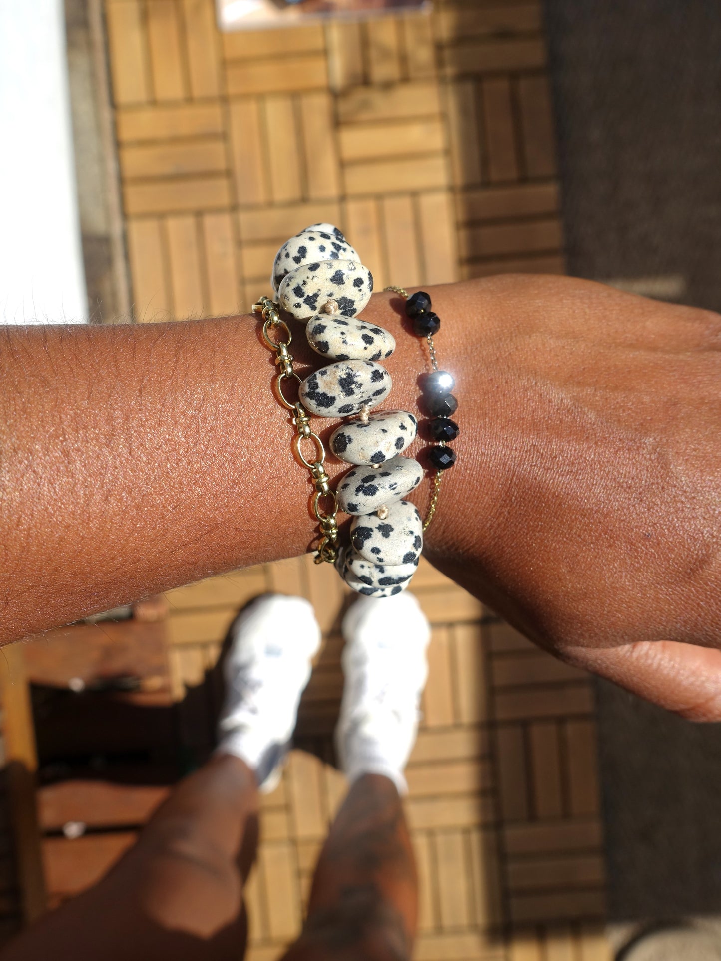 I AM JAI Dalmatiër Jasper armband