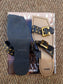 Bronx square leather sandalen zwart