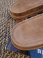 Manfield slides zwart / camel