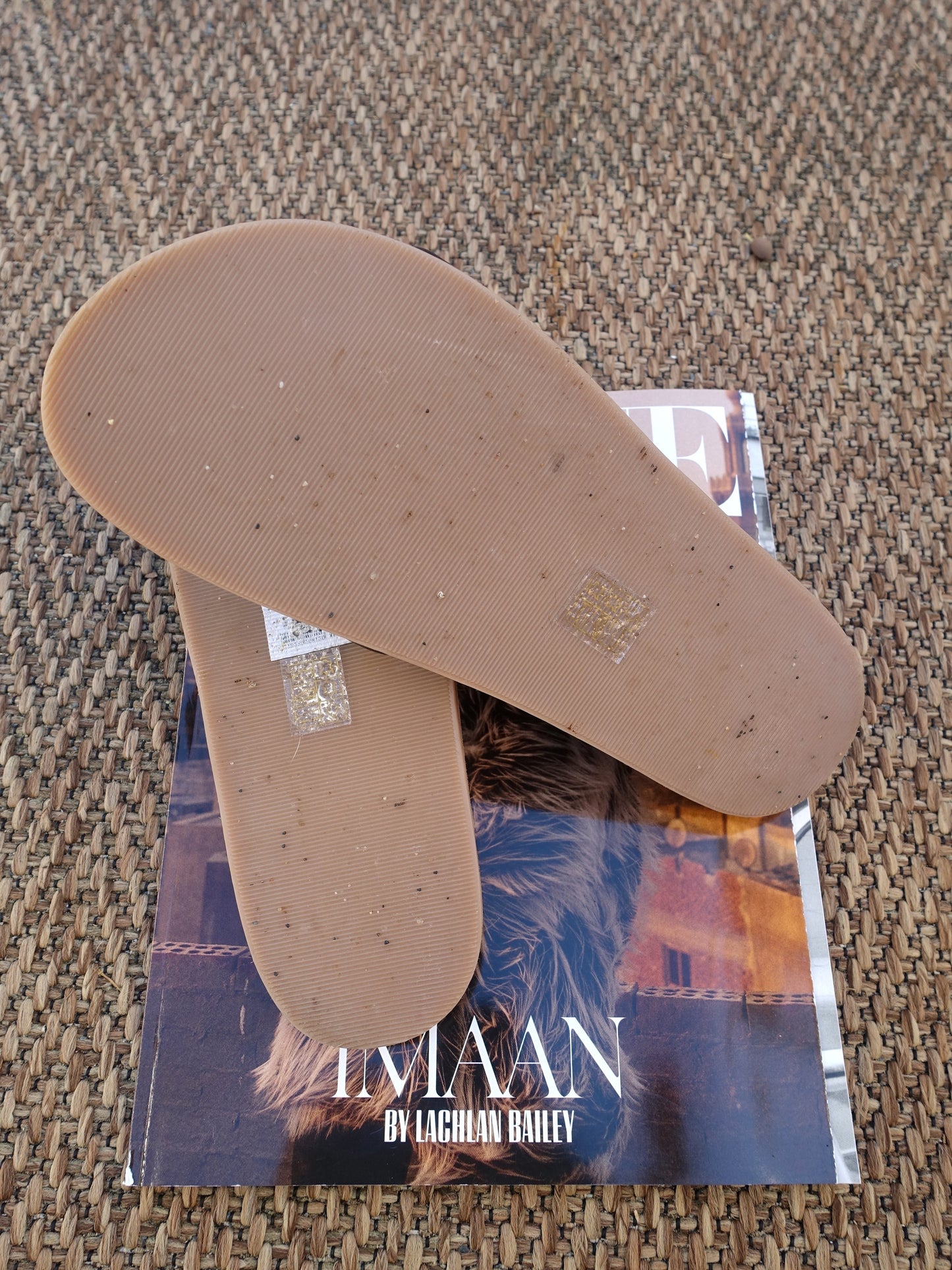Manfield slides zwart / camel