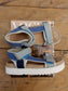 Maruti denim sandalen blauw / ecru