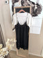 Les Coyotes De Paris t-shirtdress dark coffee / white