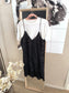Les Coyotes De Paris t-shirtdress dark coffee / white