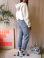 Closed Pedal Pusher ankle stretch jeans grey