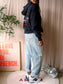 Daily Paper backprint NY hoodie zwart