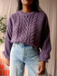 MSCH Copenhagen woolmix knit pullover dark mauve