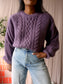 MSCH Copenhagen woolmix knit pullover dark mauve