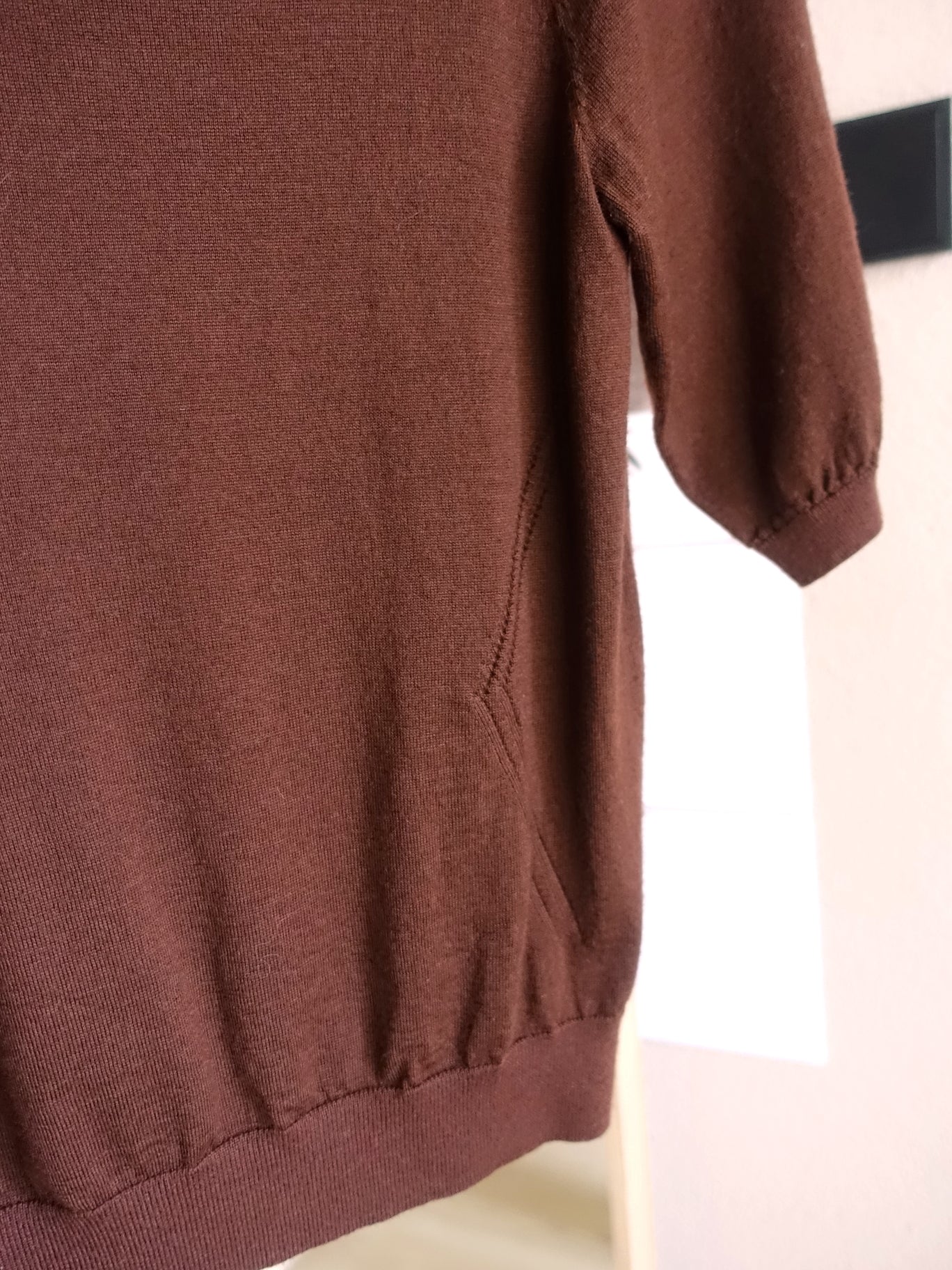 Plein Publique la stef 100% fine merino top chocolate