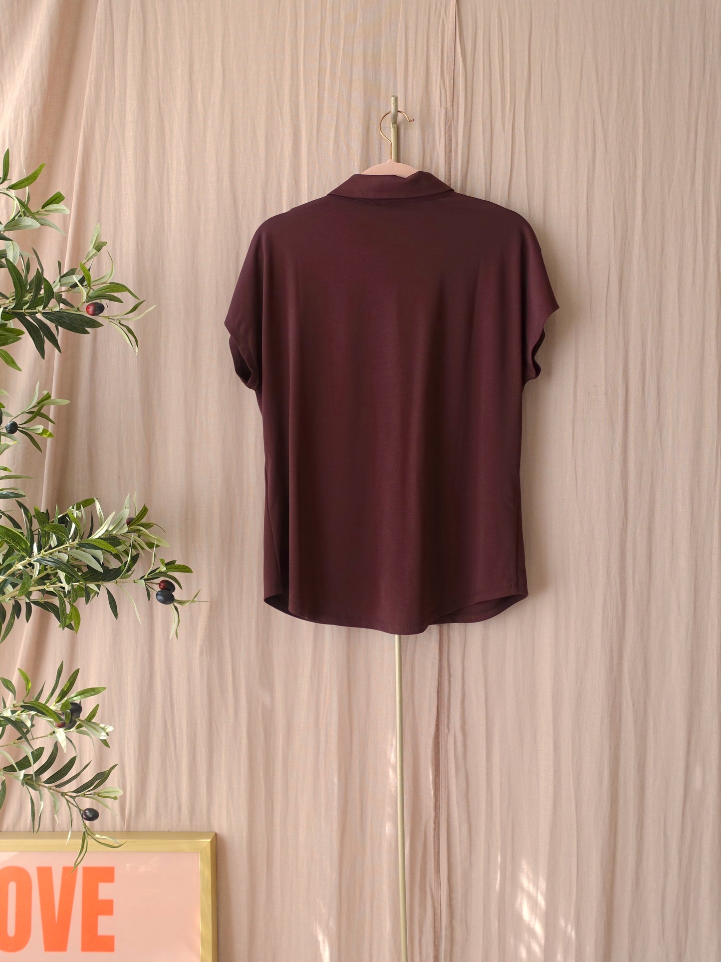 Plein Publique la delon travel quality shirt chocolate brown