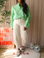 Ralph Lauren checkered cotton shirt green flash