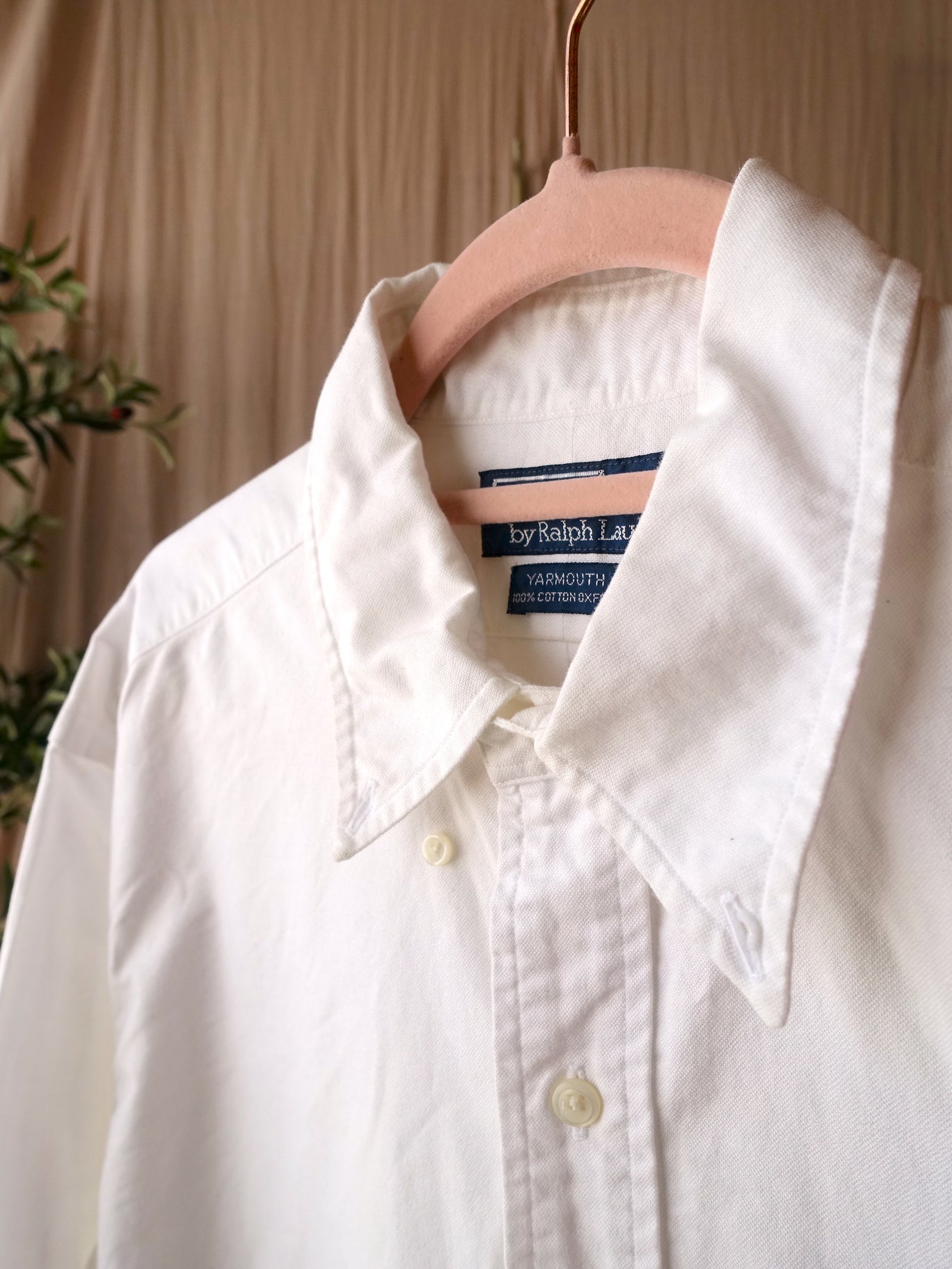 Ralph Lauren Yarmouth 100% Oxford shirt white