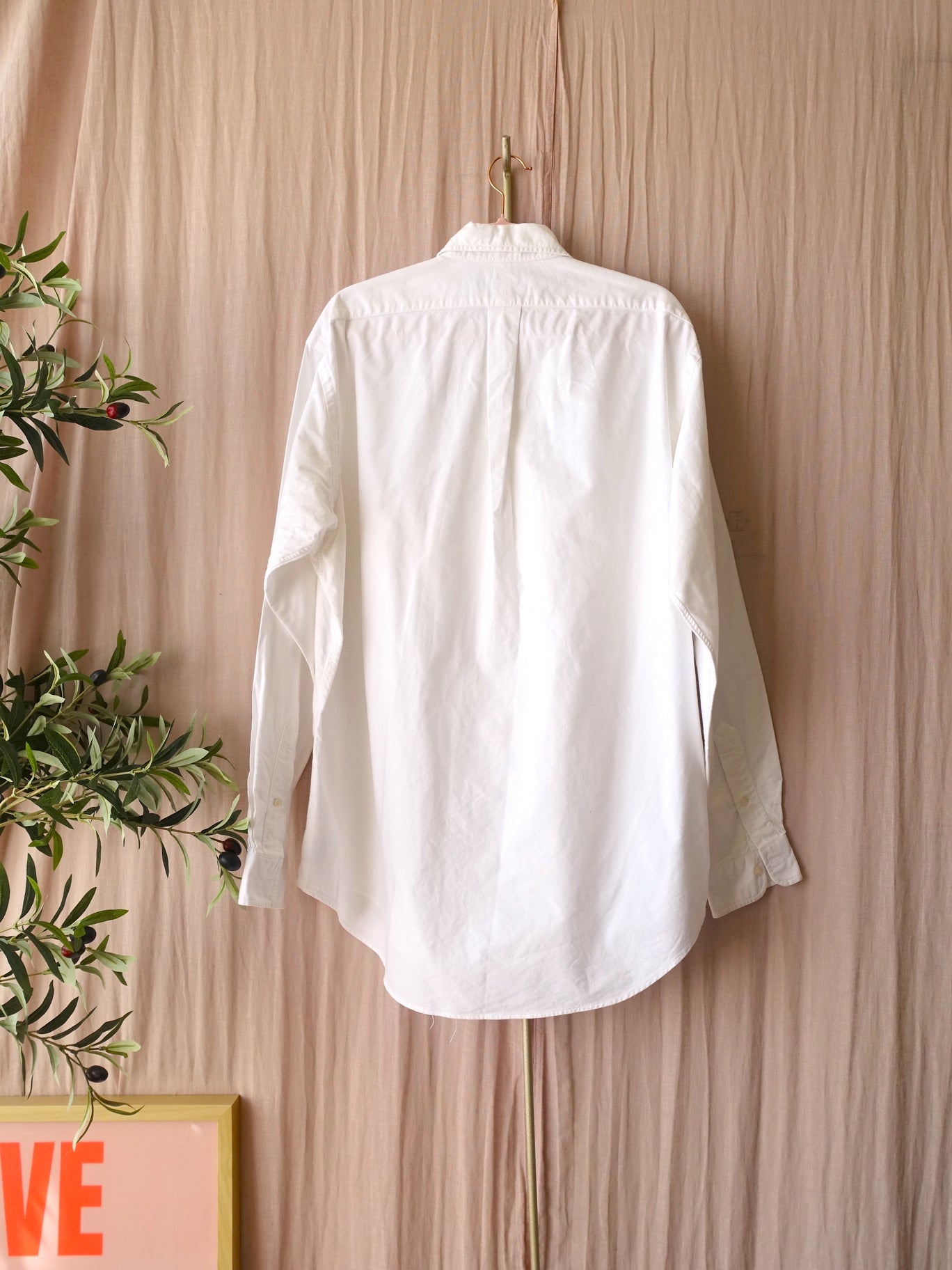 Ralph Lauren Yarmouth 100% Oxford shirt white