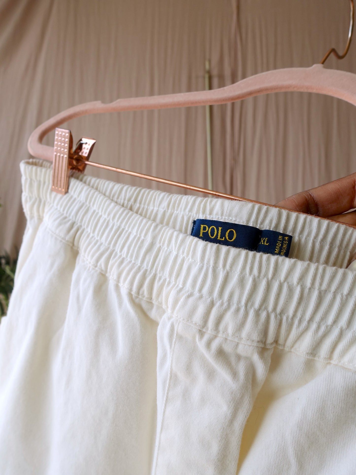 Polo Ralph Lauren cotton frill shorts ecru