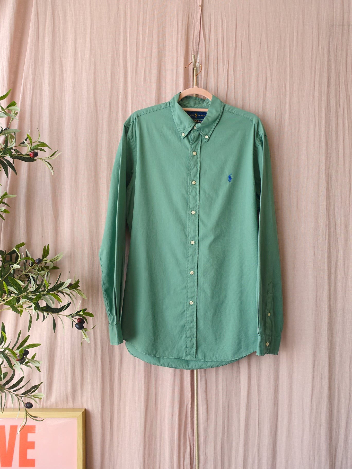 Ralph Lauren featherweight twill shirt sage green