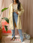 Alix high waist stretch jeans split light denim