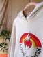 RE/DONE Original love struck oversized hoodie vintage white