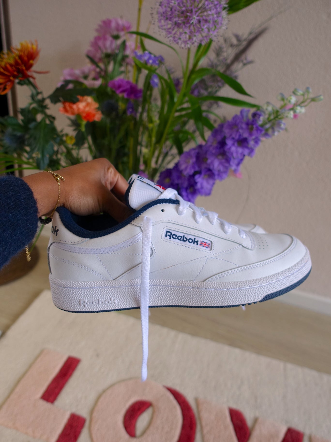 Reebok Club C 85 sneakers wit / navy
