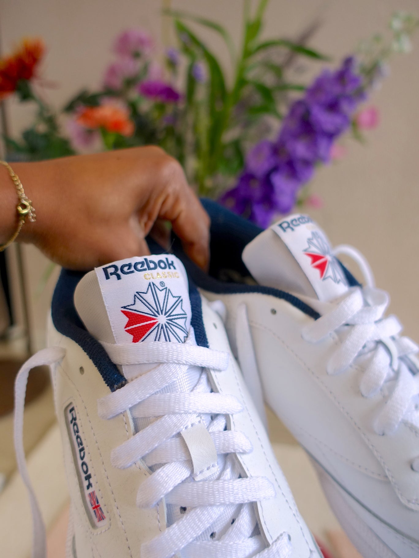 Reebok Club C 85 sneakers wit / navy